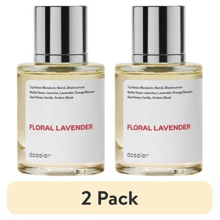 (2 pack) Dossier Floral Lavender Eau De Parfum Inspired by Ysl s Libre Perfume for Women 1.7 oz