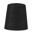 thumbnail image 4 of Meriville Set of 6 Black Linen Clip On Chandelier Lamp Shades, 4-inch by 5-inch by 5-inch, 4 of 5