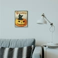 thumbnail image 2 of Stupell Industries A Merry Halloween Black Cat Pumpkin Seasonal Holiday Design Graphic Art Black Framed Art Print Wall Art, 11x14, by Daphne Polselli, 2 of 8