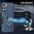 thumbnail image 4 of for Samsung Galaxy S23+ Plus Case with Metal Ring Kickstand for Women & Men, Heavy-Duty Protection Shockproof Bumper Cover Case for Samsung Galaxy S23 Plus TY Blue, 4 of 18