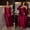 Wine, variant on Women's Silk Nightgown and Robe Set Long Sleeves Robes 2 Piece Bathrobe Set V-neck Cami Sleepwear
