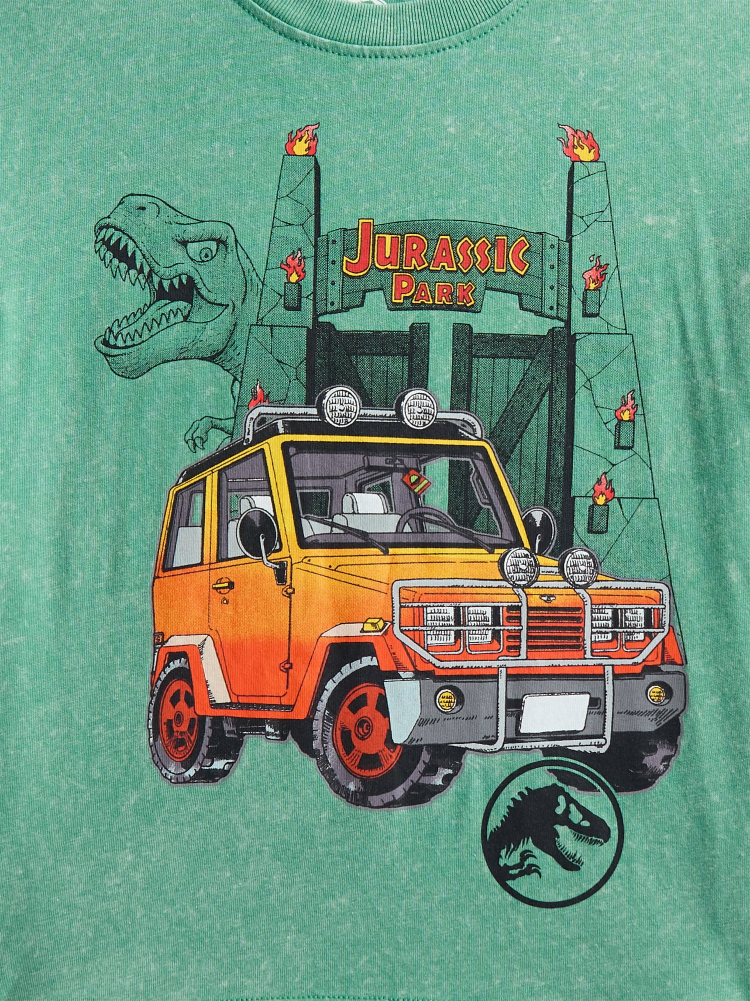 Jurassic Park Toddler Graphic Crewneck Tee with Short Sleeves, Sizes 12M-5T