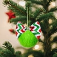 thumbnail image 4 of CREATITOY Christmas Tree Ornament Ball 2.36 Inch Green Bow Christmas Decorations for Xmas Holiday Home Party Supplies Festive Gift, 4 of 9