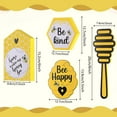 thumbnail image 2 of POINTERTECK Sign Decor Honey Wooden Kitchen Happy Tray Tiered Decorations Wood Rustic Farmhouse Comb Table Classroom Box Hanging, 2 of 6