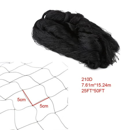 Protection Netting - 7.61 * 15.24M Black Anti Bird Protection Mesh Net for Farms Vineyard Agricultural Planting,Bird Net, Protective Netting