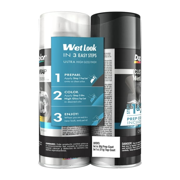 Krylon/Duplicolor CWRC880 Black Onyx Auto Body Paint, Wet Look Finish, 14 oz, 2 Pack