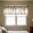 thumbnail image 5 of 2D Printed Kitchen Curtains, 24" Short Washable Window Valances, Decorative Half Curtain Panels for Sink, Bathroom & Cafe Styling, Light Filtering Privacy Drapes​, A, 5 of 5