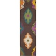 thumbnail image 5 of SAFAVIEH Suzani Tobin Colorful Geometric Wool Area Rug, Brown/Multi, 4' x 6', 5 of 5