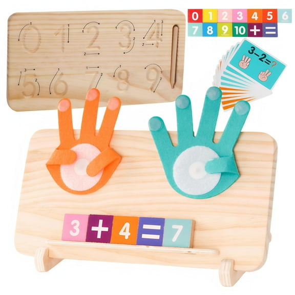 Montessori Toys for 3 4 5 Year Old, Double-Sided Preschool Learning Toys for Toddlers Age 2-4, Educational Math Manipulatives Number Blocks for Kids, Christmas Birthday Gifts for Boys Girls