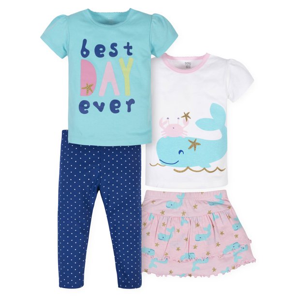 Gerber Gerber Baby Girls & Toddler Girls TShirts, Skort & Leggings