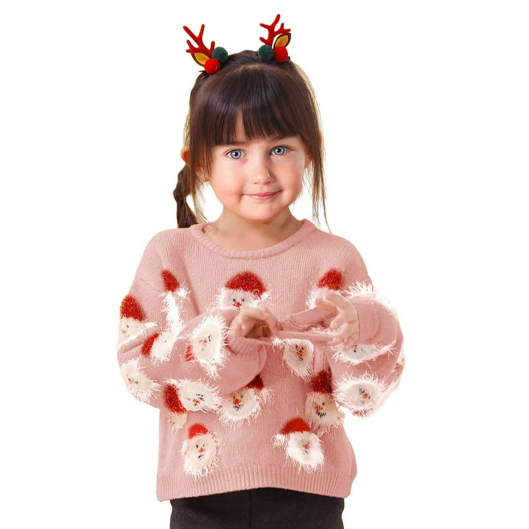 kpoplk Girl Christmas Sweater Funny Santa Funny Xmas Holiday Party