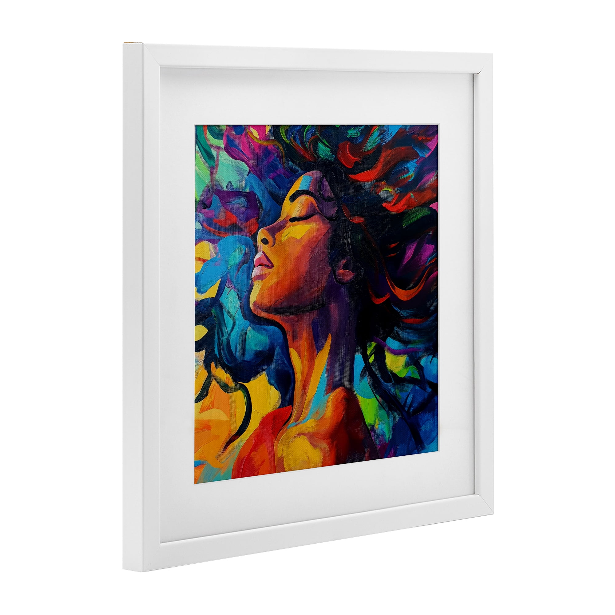 Stupell Industries Radiant Flow Woman White Framed Print Under Glass, design by Svetlana Aleynikova