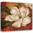 thumbnail image 1 of Pamela Gladding 36x36 Gallery Wrapped Canvas Wall Art Titled - Magnolia on Red II, 1 of 4