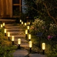 thumbnail image 4 of Christmas Clearance!—less than $1 each, 20 LED Solar Column Ground Stake Lights with 3 colors to choose from for Garden Walkway Outdoor Decor(Yellow), 4 of 6