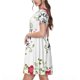 thumbnail image 2 of Disketp Home Sweet Home Floral para Vestido de Manga Corta para Mujeres, Vestidos de Verano para Mujeres, Casual y Holgado para la Playa, 2 of 6