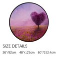 thumbnail image 2 of GZHJMY Round Rugs for Living Room, Spring Love Tree At Sunset Non-Slip Coral Velvet Long Runner Rugs, Washable Water Absorbent Mat Carpet for Bedroom Kitchen Kids Room, 2 of 6