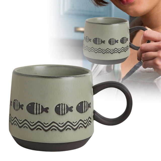WIFKLSIIPG Durable Ceramic Travel Mug for Coffee Tea & Hot Cocoa