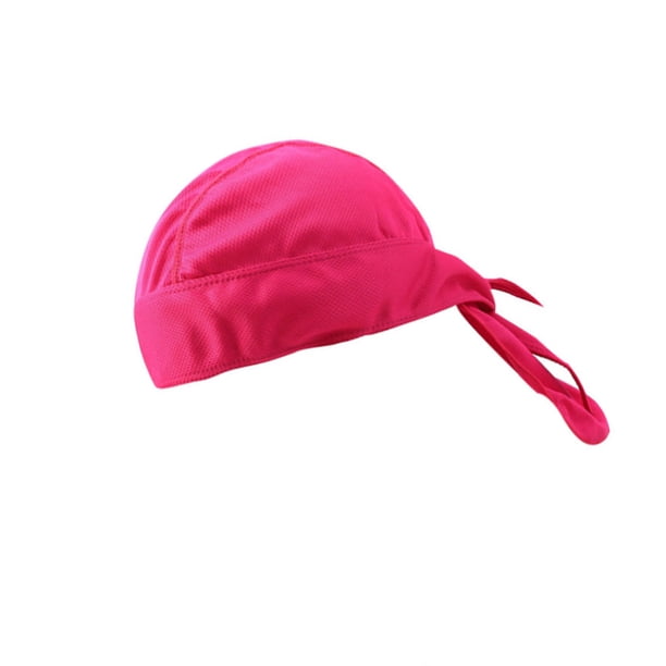 Eigraketly Sombreros Gorros de quimio Pañuelo para la cabeza Bandana Quick Sun Pasamontañas atado por detrás Hip Pop Head Wrap Casco Capucha interior Ciclismo Rosa roja Eigraketly OD020489-13B