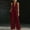 Wine, variant on Sentmoon Womens Overalls Loose Fit Sleeveless V Neck Womens Jumper Solid Color Regular Fit Casual Rompers Summer for Party and Festival S-3XL