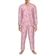 thumbnail image 3 of Fotbe happy baby axolotls Pijama de Hombre con Estampado de Manga Larga, Conjunto de 2 Piezas, Ropa de Dormir Suave y Cómoda con Bolsillos-Large, 3 of 7