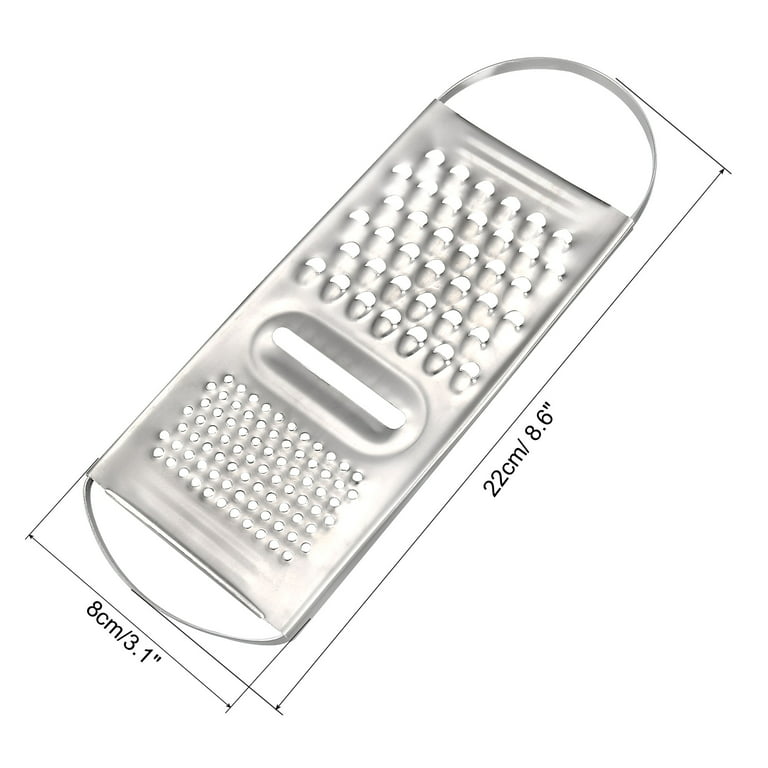 uxcell Cheese Grater - Food Graters for Kitchen Stainless Steel Peeler -  Vegetable Lemon Grater Flat Fruit Grater