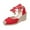 Red, variant on SEANOPEN Deals Wedge Espadrilles for Womens Dressy, Lace up Espadrilles Closed Toe Wedges Sandals Strappy Slingback Platform Heels Summer Wedges Shoes Size 9 Red