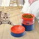 thumbnail image 4 of Alimentador automático de mascotas, de agua de 1 l, cuenco para naranja azul Zulema Alimentador de bebidas para mascotas, 4 of 8