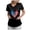 Black, variant on GEWSEY Womens Heart Printed Animals Nurse Uniforms 2026 Scrub Tops for Women, Short Sleeve V Neck Scrub Shirt with Pockets (Black, 3XL)