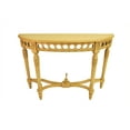 thumbnail image 2 of Anderson Teak Neoclassical Demilune Console With Crackle Finish Table Top, 2 of 3