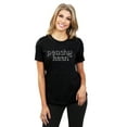 thumbnail image 2 of Peachy Keen Women's Fashion Relaxed T-Shirt Tee Heather Black Medium, 2 of 5