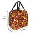 thumbnail image 4 of Kdxio Almond Nuts Print Insulated Lunch Bag,Reusable Tote Lunch Box for Women Men,Leakproof Cooler Lunch Bags for Work Office Travel Picnic, 4 of 6