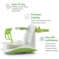 thumbnail image 6 of Perfect Peel Apple Peeler - Easy Clean Removable Slicer Commercial Grade Blade - Corer, White/Green, 6 of 8