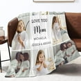 thumbnail image 4 of Love Hapiness Custom Blanket with 15 Photos Personalized Picture Blankets Customized Gifts for Girfriend for Valentiens, 60x80 inch Blankets, 4 of 5