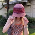 thumbnail image 4 of Sombrero de paja con circunferencia de 56-58 cm, sombrero de verano para mujer, parasol, protector solar, sombrero para el sol junto al mar, sombrero de pescador hueco y transpirable, 4 of 5