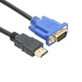 thumbnail image 2 of Miangastore 1.8M Gold Male To VGA HD-15 Male 15Pin Adapter Cable 1080P (without Build-in Chip), 2 of 5