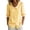 Yellow, variant on MORESEC Women Striped 3/4 Sleeve Button Down Blouse Collared Casual Loose Top for Summer Vacation Office Work Tee Shirts Travel Fashion Clothes, Dark Blue M