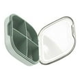 thumbnail image 1 of kurtrusly Pill Box Travel Case Supplements Separation 4 Compartments Organizer Tablets Dusproof Waterproof Damproof Container Green 1Set, 1 of 6