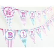 Circus AP Carnival Happy Birthday Banner Pennant