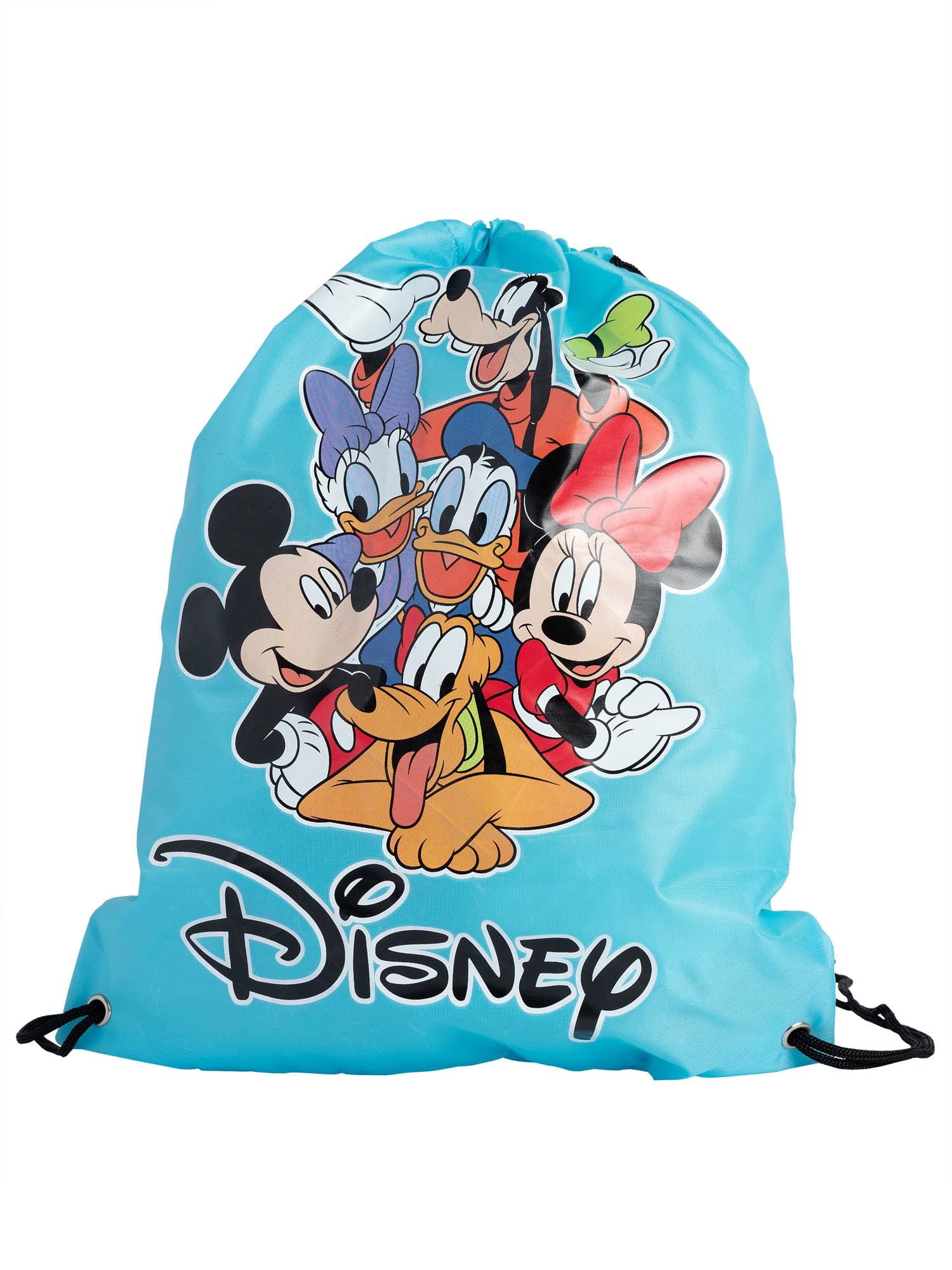 Disney Mickey Mouse Drawstring Backpack & Lanyard 2 Pack Silver 