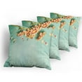 thumbnail image 5 of Ambesonne Shabby Flora Throw Pillow Cover 4 Pack, Gerbera Bunch Blue, 18", Multicolor, 5 of 7