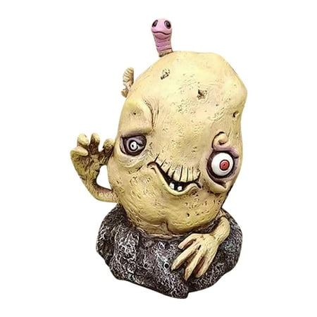 

Halloween fruit and vegetable zombie resin decoration potato zombie yellow