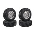 thumbnail image 1 of Bunblic 4Pcs 1:12 Scale RC Car Tires Replaces Modification Vehicle Scale Accessories Upgrade for MN72 Remotes Control Vehicle Crawler Titanium, 1 of 8