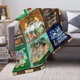 thumbnail image 3 of Camping Blankets Happy Camper Decor Camping Lovers Birthday Gifts for Friend Women Men, Retro Bus Camper Gifts Throw Blanket for Campsite Outdoors RV Travel Hiking Bed Sofa 60"x50", 3 of 6