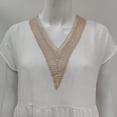 thumbnail image 7 of 2024 European And Solid Color Lace V Neck Sleeveless Loose And Linen Pocket Dress Women Dresses below The Knee Womens Long Dresses Ladies Maxi Dress Womens Dresses Dresses Casual Women Summer Dress, 7 of 7