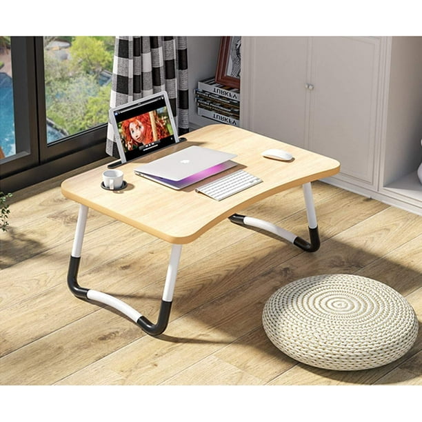 Table pliable en bois pour PC portable ou etudes, table portable pour  voiture, pour lit ou salon