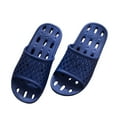 thumbnail image 4 of Mens Slippers,Soft EVA Bath Slippers Water Leakage Sandals for Men Women Home Indoor Outdoor Use,Slippers for Men,Dark Blue,8.5, 4 of 4