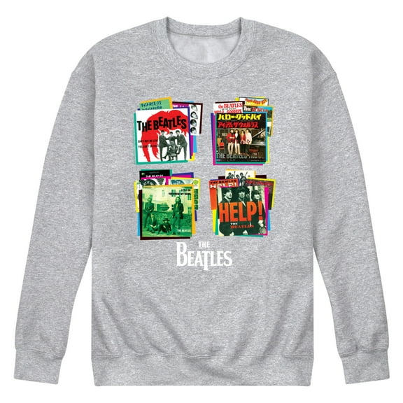 The Beatles - Covers Grid Collage - Men's Crew Fleece Sweatshirt