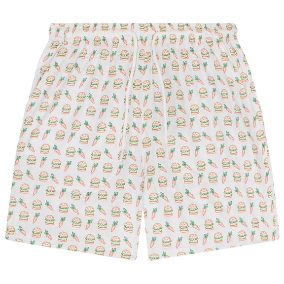 Carrots By Anwar Carrots Men's X Vandy The Pink Board Volley Shorts in White (Small, White)