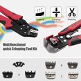 thumbnail image 4 of Terminal de trinquete con crimpadora de cables profesional 4 en 1 METERK, 4 of 6