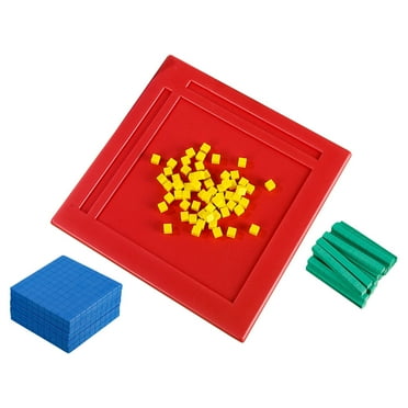 Wooden Block Smart Games Base Ten Blocks Building Multiplication Table Toy Pupils Child